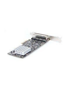 StarTech.com Tarjeta PCI Express de Red Ethernet 4 Puertos NBASE-T 2,5G - NIC I225-V - Tarjeta de Red de 4 Puertos para 2