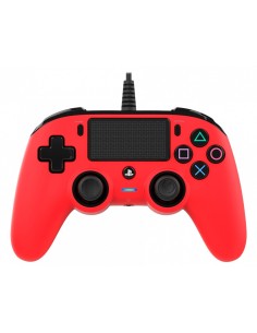 NACON PS4OFCPADRED mando y volante Rojo USB Gamepad Analógico Digital PC, PlayStation 4