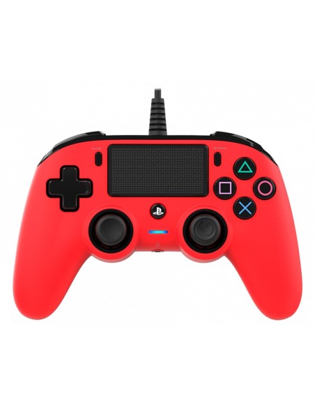 NACON PS4OFCPADRED mando y volante Rojo USB Gamepad Analógico Digital PC, PlayStation 4