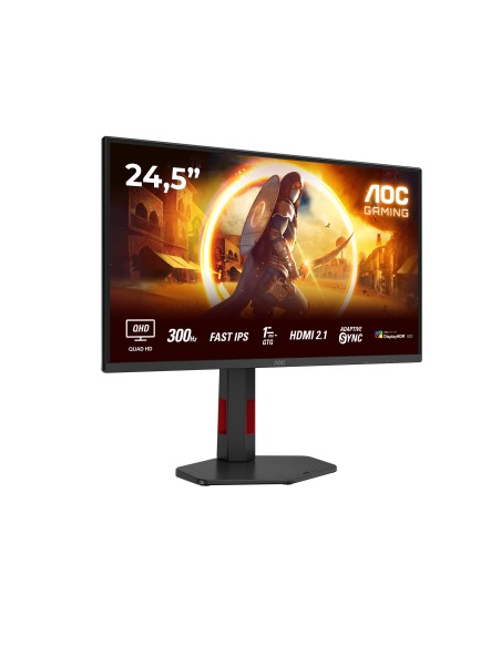 AOC G4 Q25G4SR pantalla para PC 62,2 cm (24.5") 2560 x 1440 Pixeles Quad HD LED Negro, Rojo