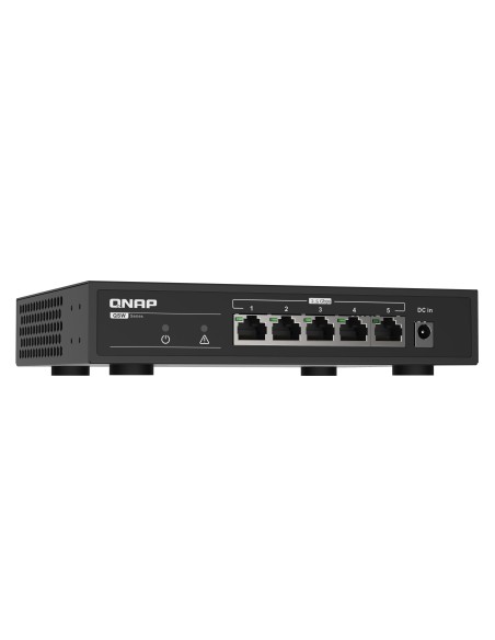 QNAP QSW-1105-5T switch No administrado Gigabit Ethernet (10 100 1000) Negro