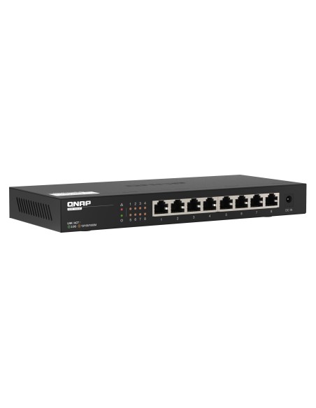 QNAP QSW-1108-8T switch No administrado 2.5G Ethernet (100 1000 2500) Negro