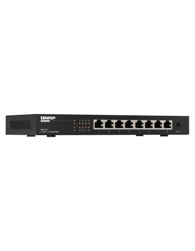 QNAP QSW-1108-8T switch No administrado 2.5G Ethernet (100 1000 2500) Negro