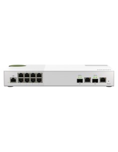 QNAP QSW-M2108-2C switch Gestionado L2 2.5G Ethernet (100 1000 2500) Gris, Blanco
