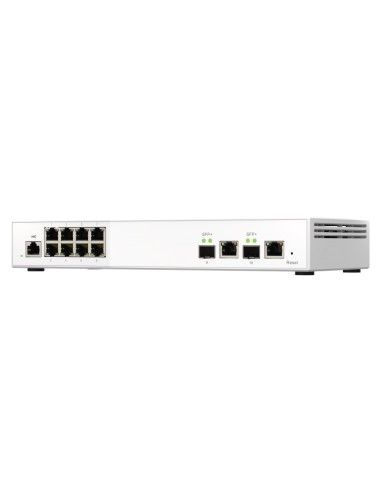 QNAP QSW-M2108-2C switch Gestionado L2 2.5G Ethernet (100 1000 2500) Gris, Blanco