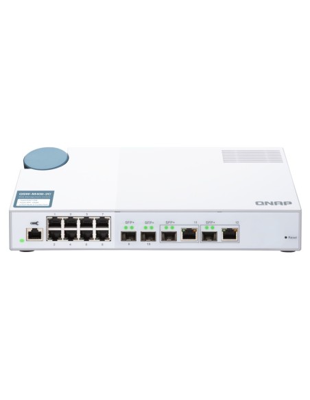 QNAP QSW-M408-2C switch Gestionado L2 10G Ethernet (100 1000 10000) Blanco
