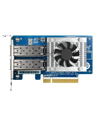 QNAP QXG-25G2SF-CX6 adaptador y tarjeta de red Interno Fibra 25000 Mbit s