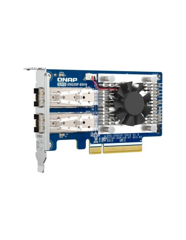 QNAP QXG-25G2SF-E810 adaptador y tarjeta de red Interno Fibra 25000 Mbit s