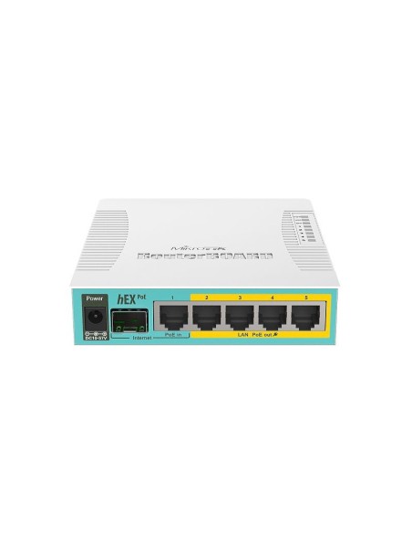 Mikrotik hEX PoE router Blanco