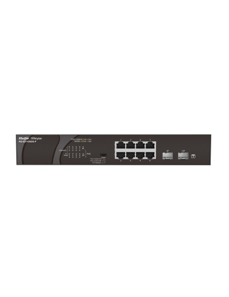 Ruijie Networks RG-ES110GDS-P switch No administrado Gigabit Ethernet (10 100 1000) Energía sobre Ethernet (PoE) Negro