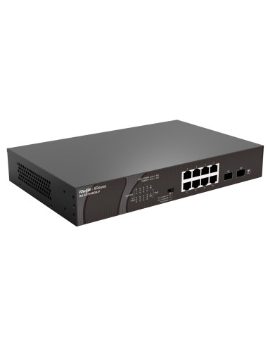 Ruijie Networks RG-ES110GDS-P switch No administrado Gigabit Ethernet (10 100 1000) Energía sobre Ethernet (PoE) Negro