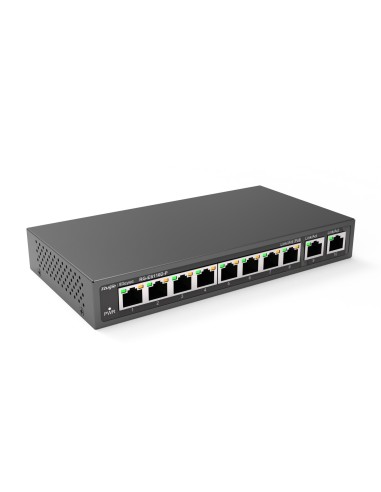 Ruijie Networks RG-ES110D-P switch No administrado Fast Ethernet (10 100) Energía sobre Ethernet (PoE) Negro