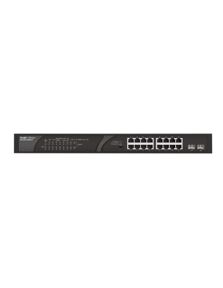 Ruijie Networks RG-ES118GS-P switch No administrado Gigabit Ethernet (10 100 1000) Energía sobre Ethernet (PoE) Negro