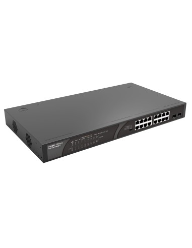 Ruijie Networks RG-ES118GS-P switch No administrado Gigabit Ethernet (10 100 1000) Energía sobre Ethernet (PoE) Negro