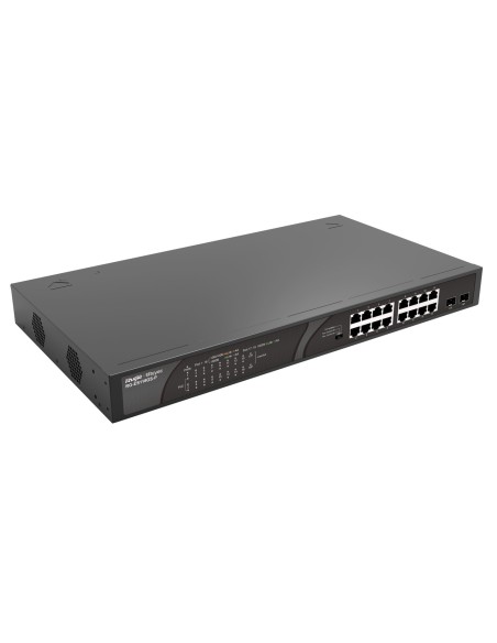 Ruijie Networks RG-ES118GS-P switch No administrado Gigabit Ethernet (10 100 1000) Energía sobre Ethernet (PoE) Negro