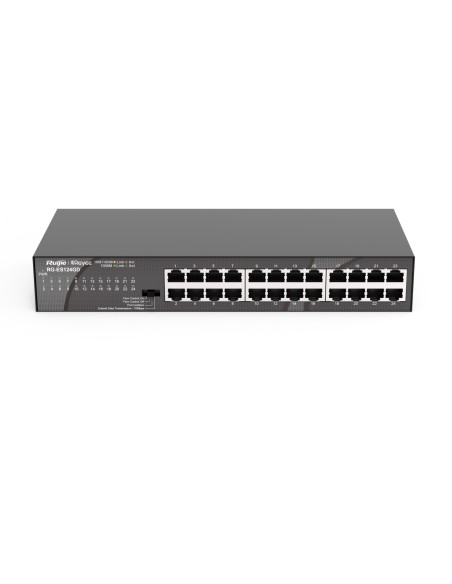 Ruijie Networks RG-ES124GD switch No administrado Gigabit Ethernet (10 100 1000) Negro