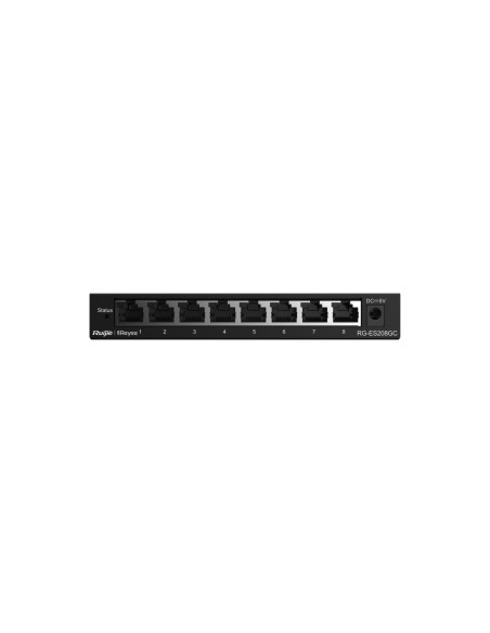 Ruijie Networks RG-ES208GC switch Gestionado L2 Gigabit Ethernet (10 100 1000) Gris