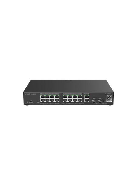 Ruijie Networks RG-ES220GS-P switch Gestionado L2 Gigabit Ethernet (10 100 1000) Energía sobre Ethernet (PoE) Negro