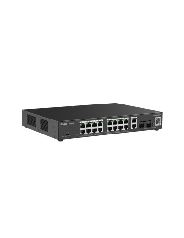 Ruijie Networks RG-ES220GS-P switch Gestionado L2 Gigabit Ethernet (10 100 1000) Energía sobre Ethernet (PoE) Negro