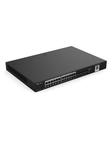 Ruijie Networks RG-NBS3100-24GT4SFP-P switch Gestionado L2 Gigabit Ethernet (10 100 1000) Energía sobre Ethernet (PoE) Negro
