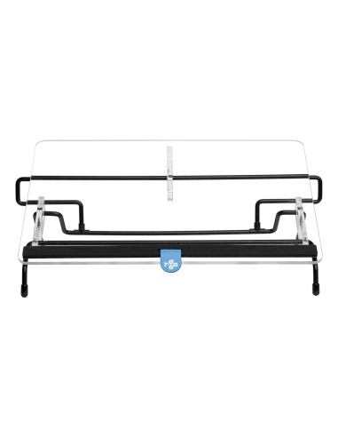 R-Go Tools Portadocumentos R-Go Flex Read, ergonómico, con reposamuñecas de espuma blanda, acrílico transparente