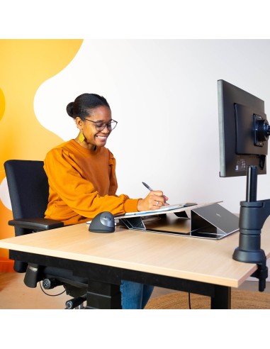 R-Go Tools Portadocumentos R-Go Read2Write, adecuado para leer y escribir, ergonómico, con reposamuñecas de espuma blanda,