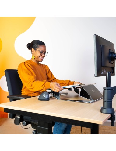 R-Go Tools Portadocumentos R-Go Read2Write, adecuado para leer y escribir, ergonómico, con reposamuñecas de espuma blanda,