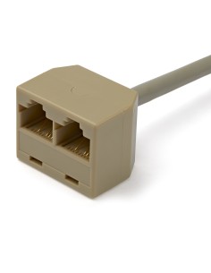 StarTech.com Cable Adaptador Divisor Splitter RJ45 2 a 1 - Hembra a Macho - Divisor Splitter para Cable de Red Ethernet RJ45 2