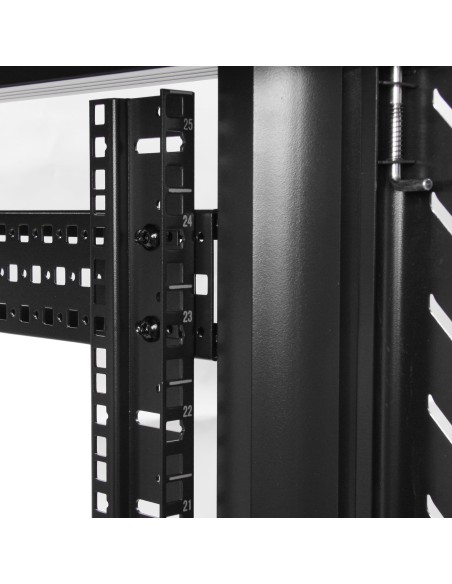 StarTech.com Armario Rack para Servidores 32U 19" 4 Columnas - Rack de Servidores con Cerradura y Seguro - Rack con Ruedas y