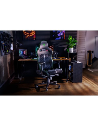 Razer Enki Silla para videojuegos de PC Asiento acolchado Negro
