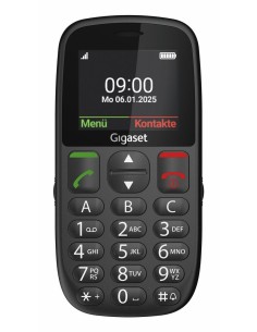 Gigaset GL395 5,59 cm (2.2") 90 g Negro Teléfono para personas mayores