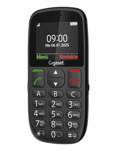 Gigaset GL395 5,59 cm (2.2") 90 g Negro Teléfono para personas mayores
