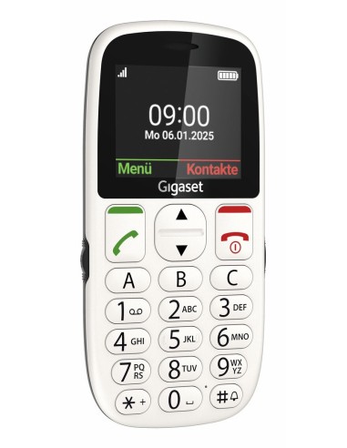 Gigaset GL395 5,59 cm (2.2") 90 g Blanco Teléfono para personas mayores