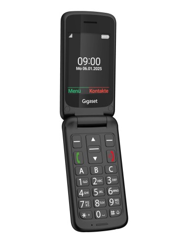 Gigaset GL595 7,11 cm (2.8") 114 g Negro Teléfono para personas mayores