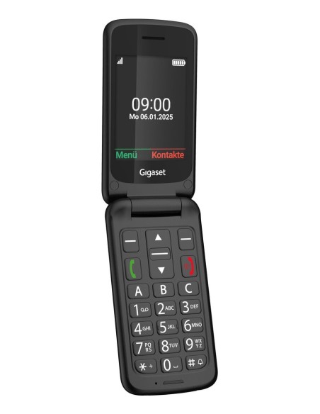 Gigaset GL595 7,11 cm (2.8") 114 g Negro Teléfono para personas mayores