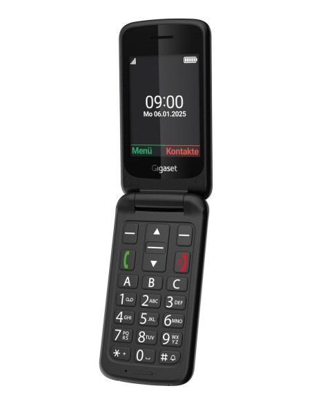 Gigaset GL595 7,11 cm (2.8") 114 g Negro Teléfono para personas mayores