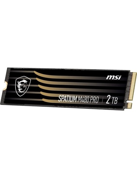 MSI Spatium M480 PRO PCIE 4.0 NVME M.2 2TB unidad de estado sólido PCI Express 4.0 3D NAND