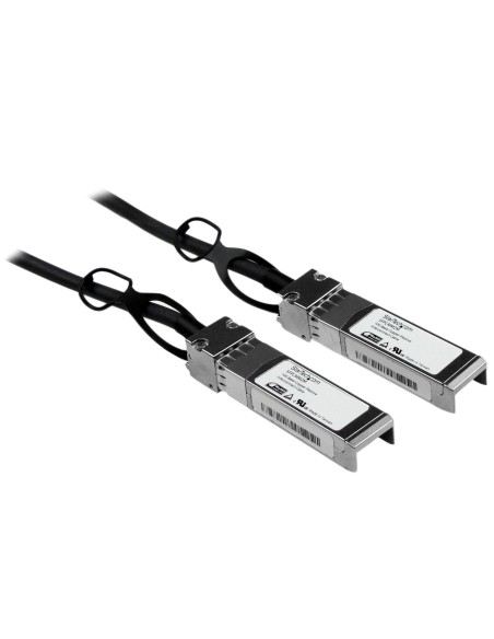 StarTech.com Cable de 2m Twinax Direct Attach SFP+ a SFP+ - 10G Compatible con Cisco SFP-H10GB-CU2M - DAC de Cobre SFP+ 10GbE -
