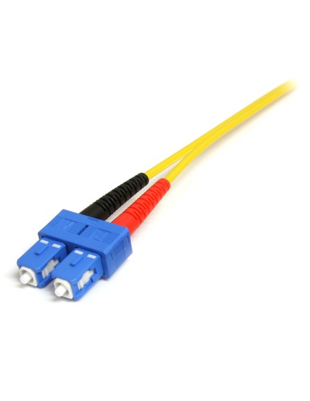 StarTech.com Cable Adaptador de Red de 1m Monomodo Dúplex Fibra Óptica LC-SC - Patch Duplex Modo Sencilla