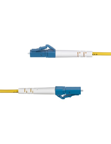StarTech.com Cable de Fibra Óptica Simplex LC a SC (UPC) OS2 Monomodo de 5m - 9 125µm - 40G 100G - Resistente a Dobleces - Low