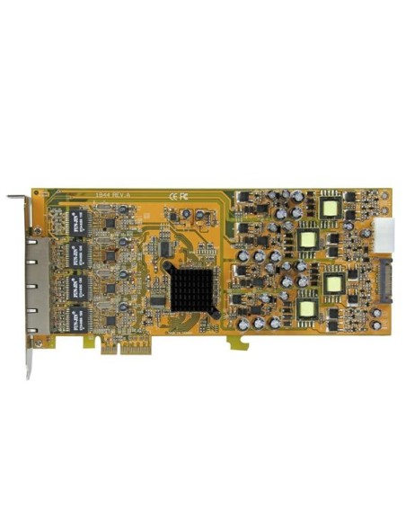 StarTech.com Tarjeta PCI Express de Red Ethernet Gigabit con 4 Puertos RJ45 PoE Power over Ethernet