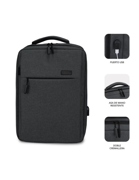 SUBBLIM MOCHILA TRAVELLER AIR PADDING 15.6'' GREY