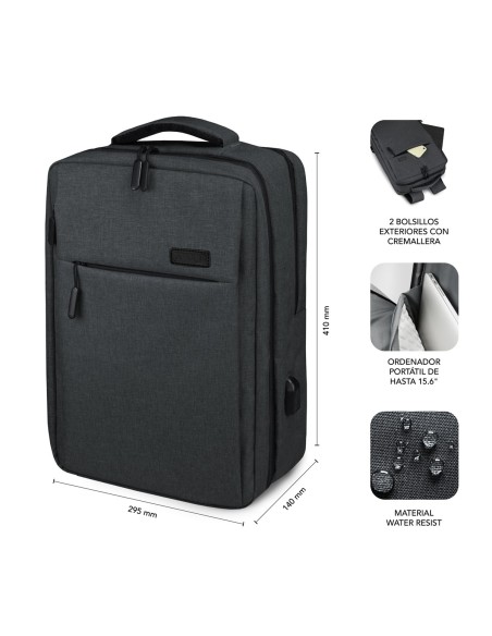 SUBBLIM MOCHILA TRAVELLER AIR PADDING 15.6'' GREY