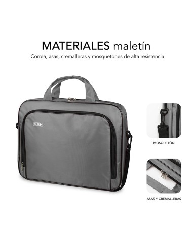 SUBBLIM Maletín Ordenador Oxford Laptop Bag 11-12,5" Grey
