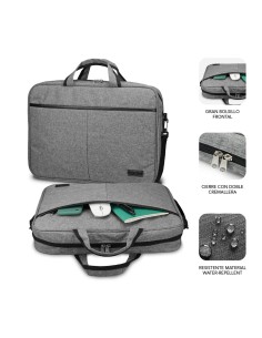 SUBBLIM Maletín Ordenador Elite Laptop Bag 13,3-14" Grey 2