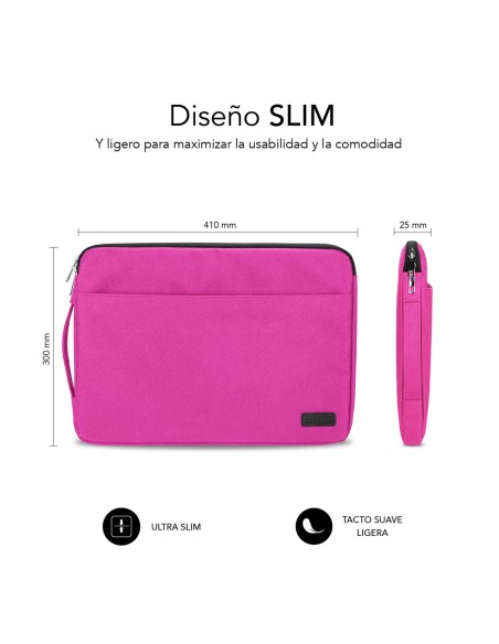 SUBBLIM Funda Ordenador Urban Laptop Sleeve 15,6" Pink