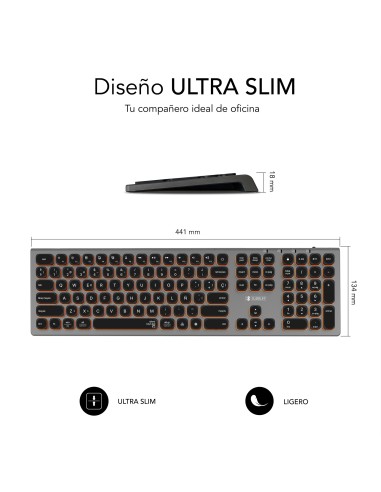 SUBBLIM Teclado Bluetooth 2.4G Master iluminado Ext G N