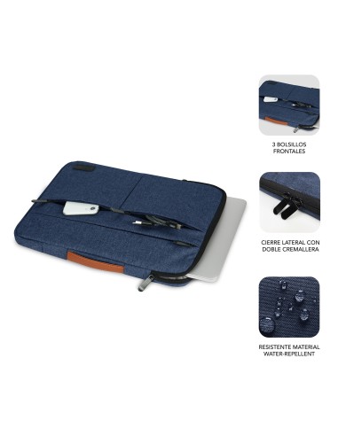 SUBBLIM Funda Air Padding 360 Sleeve 13,3-14" Blue