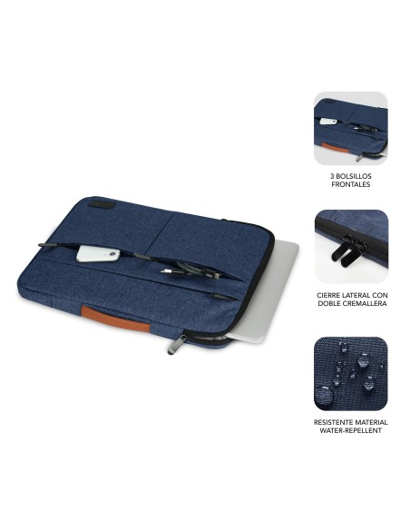 SUBBLIM Funda Air Padding 360 Sleeve 13,3-14" Blue