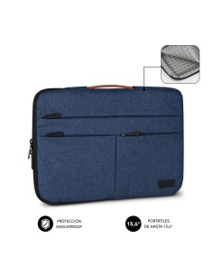 SUBBLIM Funda Air Padding 360 Sleeve 15,6" Blue 2